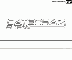Caterham F1 Team logo kleurplaat