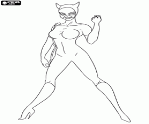 Catwoman, Batman's rivaal kleurplaat