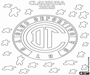 CD Toluca, kampioen Clausura 2025 kleurplaat