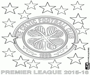 Celtic Glasgow, kampioen 2015-16 kleurplaat