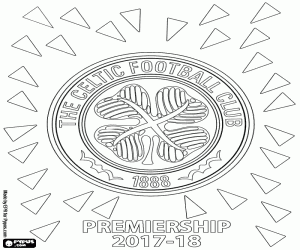 Celtic Glasgow, Premiership 2017-2018 kleurplaat