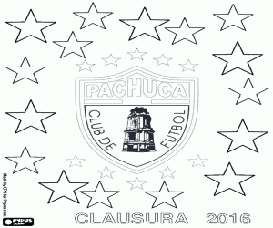 CF Pachuca, kampioen Clausura 2016 kleurplaat
