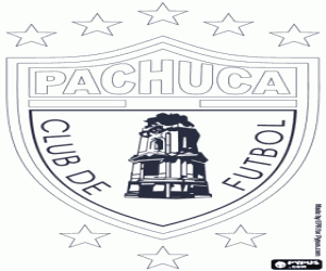 CF Pachuca schild kleurplaat