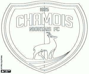 Chamois Niortais FC badge kleurplaat