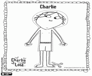 Charlie, te kleden de jongen kleurplaat