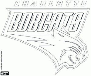 Charlotte Bobcats badge kleurplaat