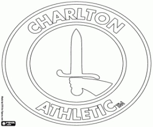 Charlton Athletic embleem kleurplaat