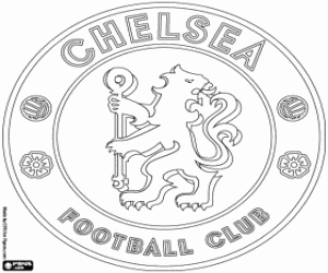 Chelsea FC embleem kleurplaat