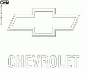 Chevrolet-embleem kleurplaat