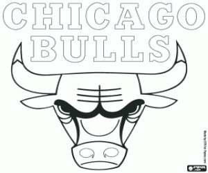 Chicago Bulls badge kleurplaat