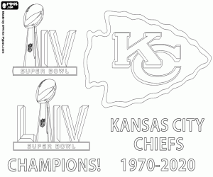 Chiefs, Super Bowl 2020 kleurplaat