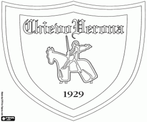 ChievoVerona logo kleurplaat
