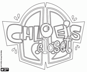 Chloe's Closet logo kleurplaat
