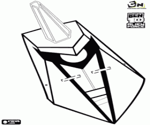 Chromastone masker, Ben 10 Alien Force kleurplaat