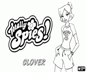 Clover Ewing van Totally Spies kleurplaat