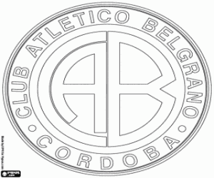 Club Atlético Belgrano embleem kleurplaat