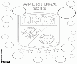Club León, Mexicaanse kampioen 2013 kleurplaat