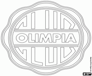 Club Olimpia logo kleurplaat