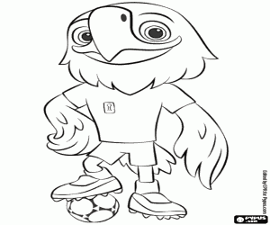 Clutch, mascotte USA World Cup 2026 kleurplaat