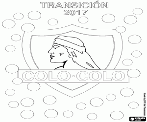 Colo-Colo, kampioen Transición 2017 kleurplaat