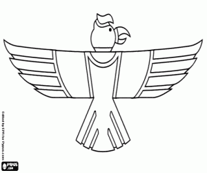 Condor van Inca's, pictogram kleurplaat