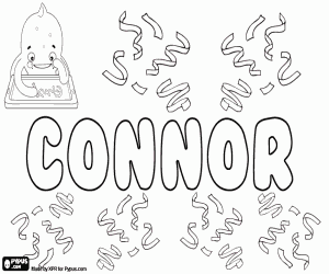 Connor, Ierse naam kleurplaat