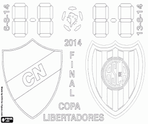 Copa Libertadores Finale 2014 kleurplaat