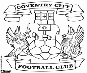 Coventry City embleem kleurplaat