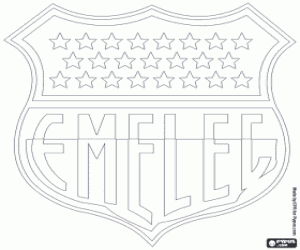 CS Emelec logo kleurplaat