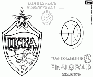 CSKA Moskou, 2016 Euroleague kampioen kleurplaat