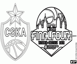 CSKA Moskou, 2019 EuroLeague kampioen kleurplaat
