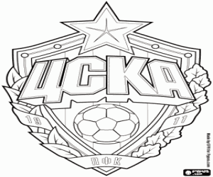 CSKA Moskou-logo kleurplaat