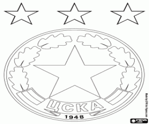 CSKA Sofia badge kleurplaat