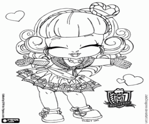 Cupid van Monster High Baby kleurplaat