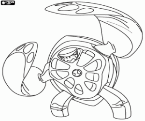 Cyclospin, Ben 10 Ultimate Alien kleurplaat