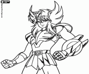 Cygnus Hyoga kleurplaat