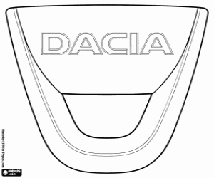 Dacia embleem kleurplaat
