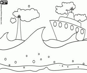 Dag van de zeevaart kleurplaat