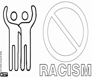 Dag tegen racisme kleurplaat