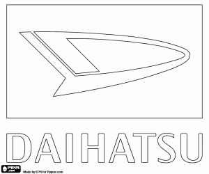Daihatsu logo kleurplaat