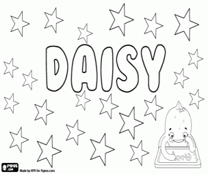 Daisy, Engelse naam kleurplaat