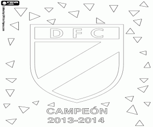 Danubio FC, kampioen 2013-2014 kleurplaat