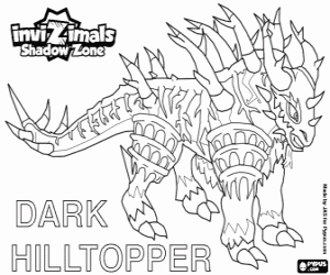 Dark Hilltopper, Invizimals Shadow Zone kleurplaat