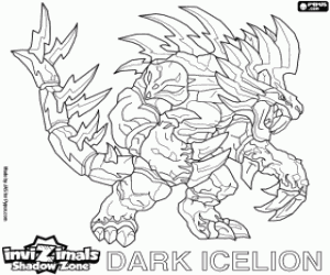 Dark Icelion, Invizimals Shadow Zone kleurplaat