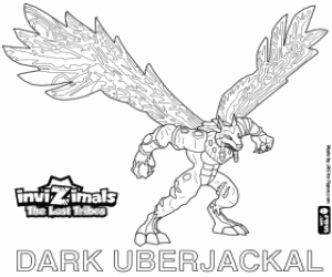 Dark Uberjackal,Invizimals The Lost Tribes kleurplaat