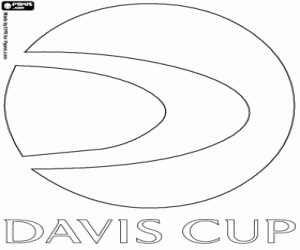Davis Cup logo kleurplaat