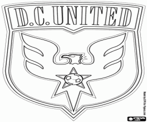 DC United logo kleurplaat