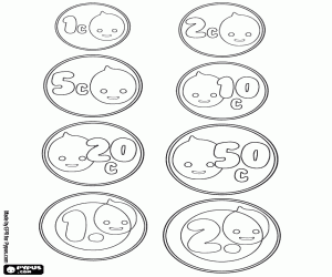 De acht munten, Bank van Pypus kleurplaat