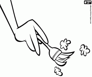 De archeoloog borstelen kleurplaat