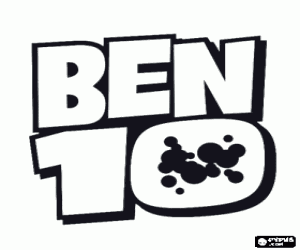 De Ben 10 logo kleurplaat